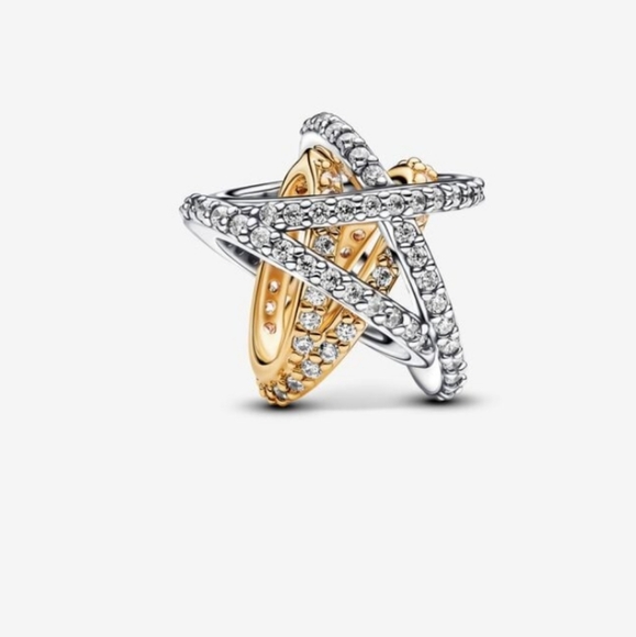 Pandora Jewelry - Authentic Pandora Sparkling Crossover Star Charm